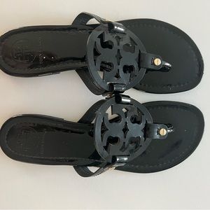Tory Burch Miller Sandals blank patent leather 9.5